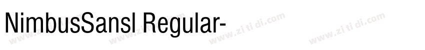NimbusSansl Regular字体转换